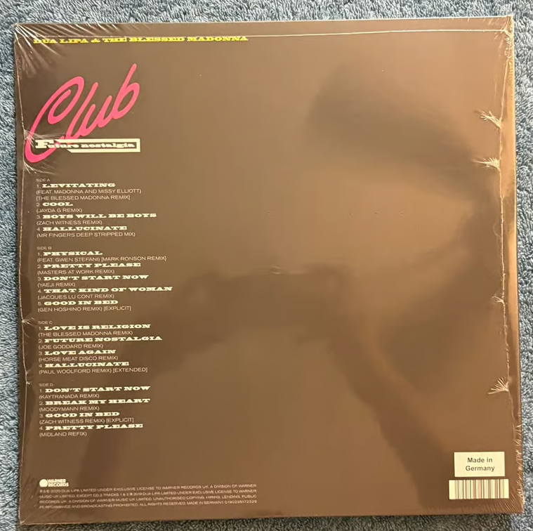 Dua Lipa & The Blessed Madonna - Club Future Nostalgia (2xLP + CD, Mixed + CD, Album + Ltd)