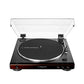 Audio-Technica At-LP60X-BW Fully Automatic Belt-Drive Stereo Turntable, Hi-Fi, 2 Speed, Dust Cover, Anti-Resonance, Die-Cast Aluminum Platter Brown