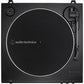 Audio-Technica At-LP60X-BW Fully Automatic Belt-Drive Stereo Turntable, Hi-Fi, 2 Speed, Dust Cover, Anti-Resonance, Die-Cast Aluminum Platter Brown